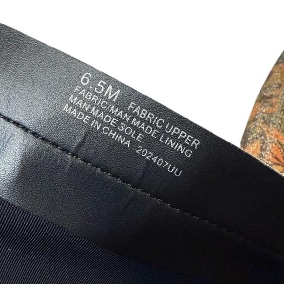 Chelsea & Violet Zayla Green Sparkle Floral Print Tall Boots NEW Retro Groovy 70 - Picture 7 of 14